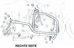 Motorschutzbügel chrom für BMW R 850 R (2003-2006)/R 1150 R (2000-2006)