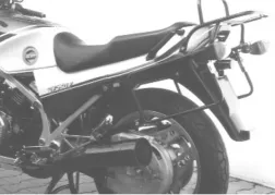 Komplettträgerset (Seitenkofferträger und Rohrgepäckbrücke Topcaseträger) schwarz für Honda VF 750 F (1983-1986)