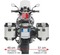 Stahlrohr-Seitenkofferträger für Trekker Outback