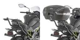Topcase Träger für Monokey oder Monolock Koffer für Kawasaki Z 900 (17-24), 6 kg Zuladung