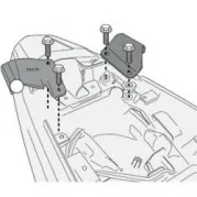 Kit für die Montage von PL-Trägern (s. Kurztext) für Honda CB 500 X (13-23) u. NX500 (24-25)
