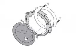 Tankbefestigung für TANKLOCK Tankrucksäcke