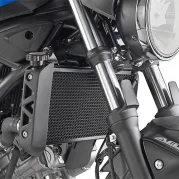 Schutz für Wasser- und Ölradiatoren aus Edelstahl, schwarz für Suzuki SV 650 (16-25)