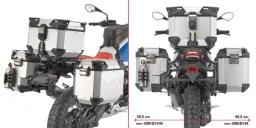 Seitenkoffer-Träger f. Monokey-CAM-Side Koffer mit seitl. Versatz links, für BMW R 12 G/S (25-26)