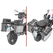 Basisplatten zur Nutzung von zwei XL01 Packtaschen Paar - für BMW R1200 GS (13-18) / R1250 GS (19-23
