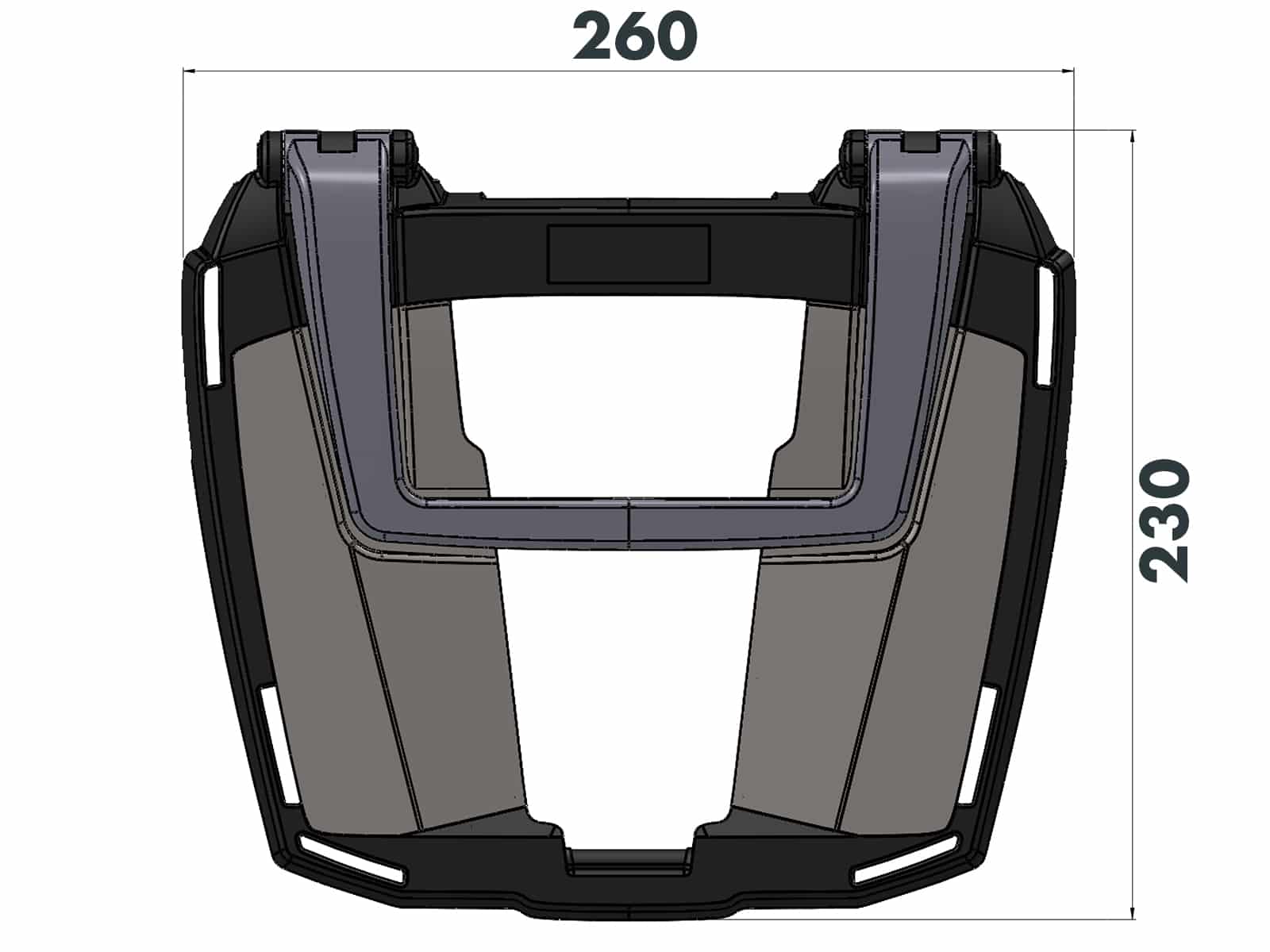 Easyrack Topcaseträger schwarz für Honda XL 700 V Transalp (2008-2012) - Bild 1