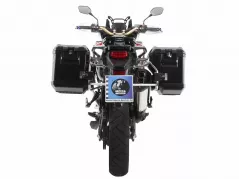 Kofferträgerset Cutout Edelstahlträger inkl. Xplorer schwarz Kofferset für Honda CRF1000 L Africa Twin (2016-2017)