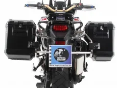 Kofferträgerset Cutout Edelstahlträger inkl. Xplorer schwarz Kofferset für Honda CRF1000L Africa Twin ab (2018-2019)