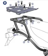 Minirack Softgepäck-Heckträger schwarz für BMW HP 2 (2005-2008)