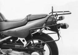 Komplettträgerset (Seitenkofferträger und Rohrgepäckbrücke Topcaseträger) schwarz für Honda NT 650 Hawk GT (1988-1991)