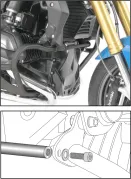 Versteifungsstrebe anthrazit für Hepco&Becker Motorschutzbügel 501668 für BMW R 1200 GS LC (2013-2018)