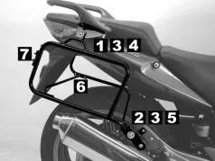 Seitenkofferträger Lock-it schwarz für Honda CBF 600 S/N (2008-2013)