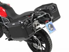 Kofferträgerset Cutout Edelstahlträger inkl. Xplorer schwarz Kofferset für BMW F 700 GS (2012-2017)