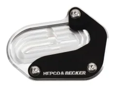 Seitenständerplatte silber/schwarz für BMW R 1300 GS (2023-) für Modell ohne Fahrwerk-Sonderausstattung