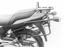 Komplettträgerset (Seitenkofferträger und Rohrgepäckbrücke Topcaseträger) schwarz für Kawasaki ER-5 (1997-2000)