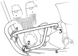 Motorschutzbügel chrom für Honda CB 750 F sevenfifty (1992-2003)