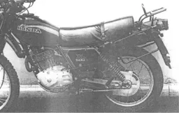 Komplettträgerset (Seitenkofferträger und Rohrgepäckbrücke Topcaseträger) schwarz für Honda XL 500 S (1979-1981)