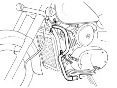 Motorschutzbügel chrom für Kawasaki VN 1500 Classic (1996-2002)