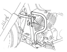 Motorschutzbügel chrom für Yamaha XVS 650 Drag Star (1996-2003)