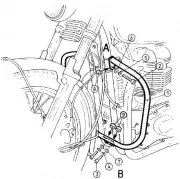 Motorschutzbügel chrom für Triumph Thruxton (2004-2015)