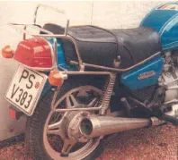 Komplettträgerset (Seitenkofferträger und Rohrgepäckbrücke Topcaseträger) chrom für Honda CX 500 A/B/SC (1978-1985)