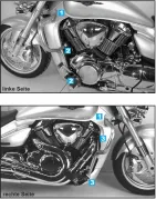 Motorschutzbügel chrom für Suzuki M 1800 (VZR) R Intruder (2006-2012)