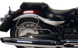 Rohr-Ledertaschenhalter chrom für Yamaha XV 1900 Midnight Star (2006-2016)