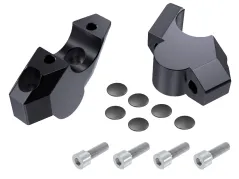 Lenkererhöhung mit Versatz für Honda X-ADV (2017-2024), 30mm - Schwarz