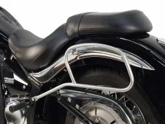 Rohr-Ledertaschenhalter chrom für Kawasaki VN 900 Classic/900 Custom/Vulcan