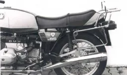 Komplettträgerset (Seitenkofferträger und Rohrgepäckbrücke Topcaseträger) schwarz für BMW R 45 (1978-1985)/R 65 (1978-1985) (2 Federbeine)