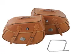 Satteltaschensatz Buffalo sandbraun für Rohrpacktaschenhalter