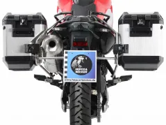 Kofferträgerset Cutout Edelstahl inkl. Xplorer Cutout silber Kofferset für BMW F 800 GS (2008-2018)