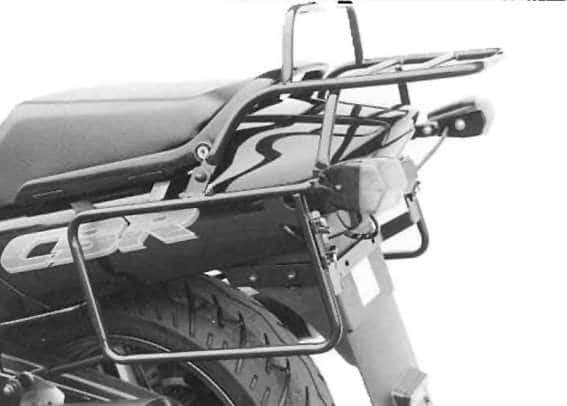 Komplettträgerset (Seitenkofferträger und Rohrgepäckbrücke Topcaseträger) schwarz für Honda CBR 1000 F (1993-1999) - Bild 1