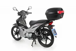 Journey Topcase 40 schwarz inkl. modellspezifischem, schwarzem Träger im Komplettset für Honda Wave 110 i