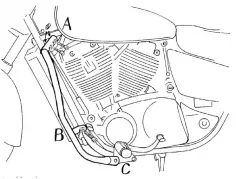 Motorschutzbügel chrom für Honda VT 1100 C3 Shadow (1998-2001)