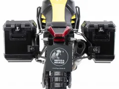 Kofferträgerset Cutout schwarz inkl. Xplorer Cutout schwarz Kofferset für Aprilia Tuareg 660 Rally (2025-)