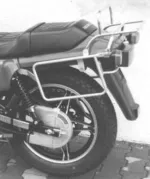 Komplettträgerset (Seitenkofferträger und Rohrgepäckbrücke Topcaseträger) schwarz für Honda FT 500 (1982-1985)