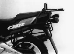 Komplettträgerset (Seitenkofferträger und Rohrgepäckbrücke Topcaseträger) schwarz für Honda CBR 600 F (1991-1992)