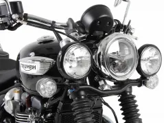 Twinlight Zusatzscheinwerferset (Fernlicht) inkl. Halter und Kabel schwarz für Triumph Bonneville Speedmaster (2018-)