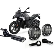 LED-Zusatzscheinwerferset DENALI D7 Pro für BMW R1300GS/Adventure/R/RS/RT, R12G/S, R12, R12nineT (Sturzbügelmontage)